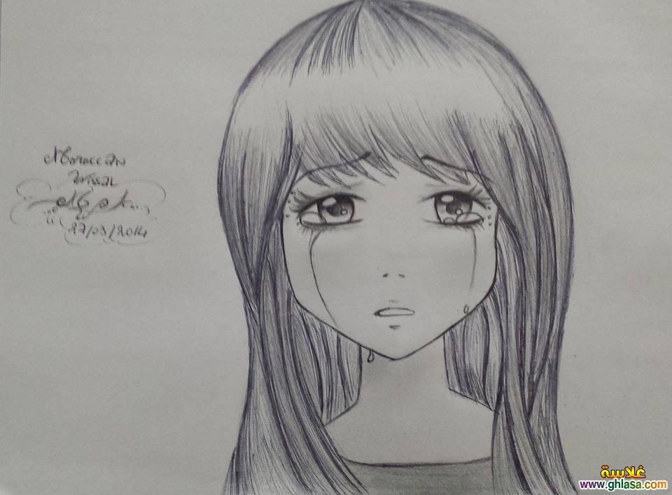 صور أبيض وأسود مرسومةة 2024 ، صور بنآت مرسومةة ، صور مرسومة بالرصآص جميلةة 2024