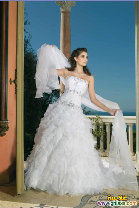 صور فستان زفاف ابيض 2025 ، أجمل صور فساتين زفاف 2025 ghlasa1386300212210.jpg