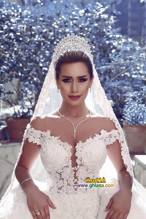 فستان زفاف ابيض فساتين زفاف ليلة العمر 2018